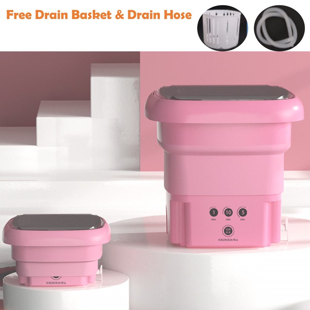 Foldable Mini Washing Machine Automatic 5.5L & 8L - Mesin basuh Portable